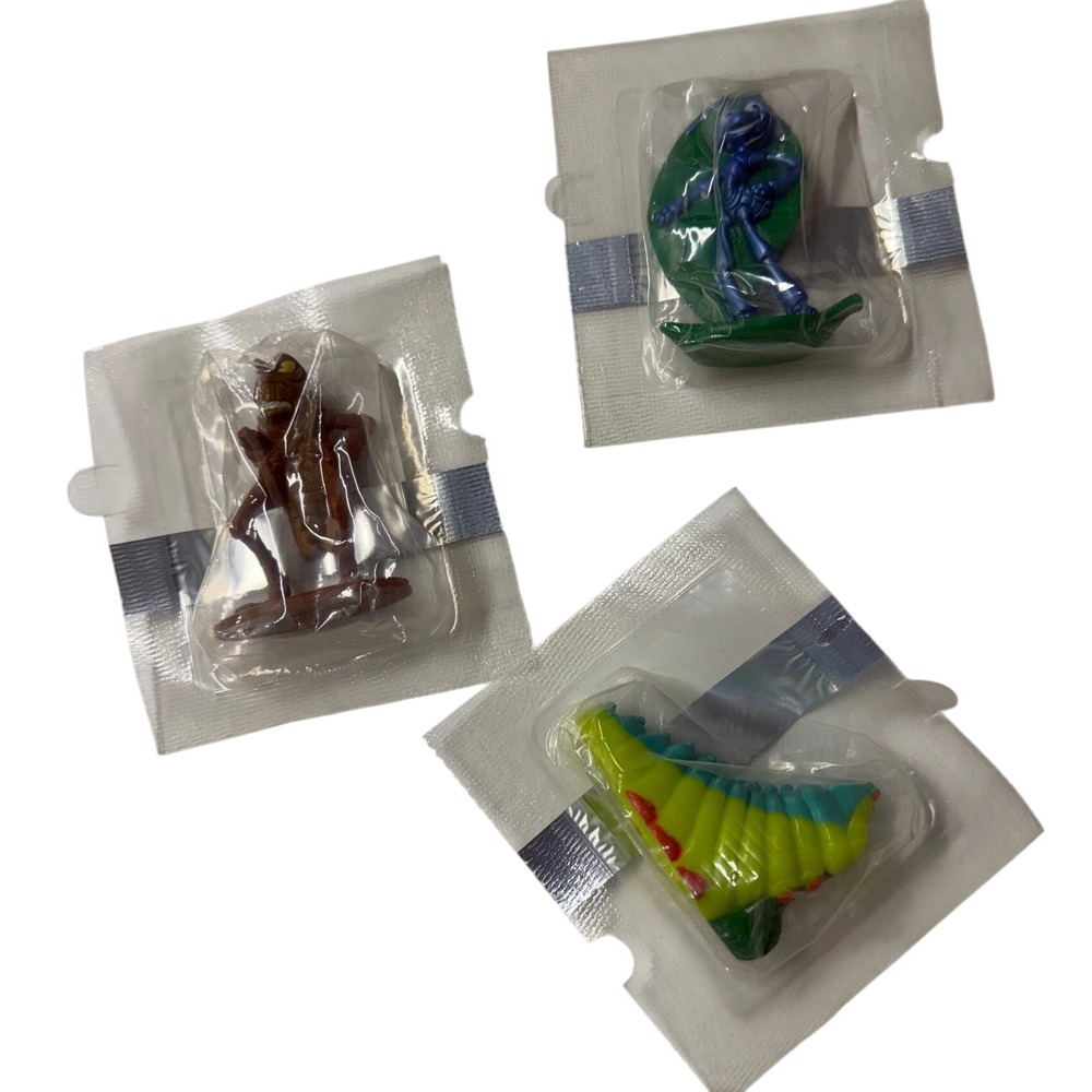 Disney Pixar A Bug's Life Mini Figures Set Flik Heimlich Hopper Sealed Vintage